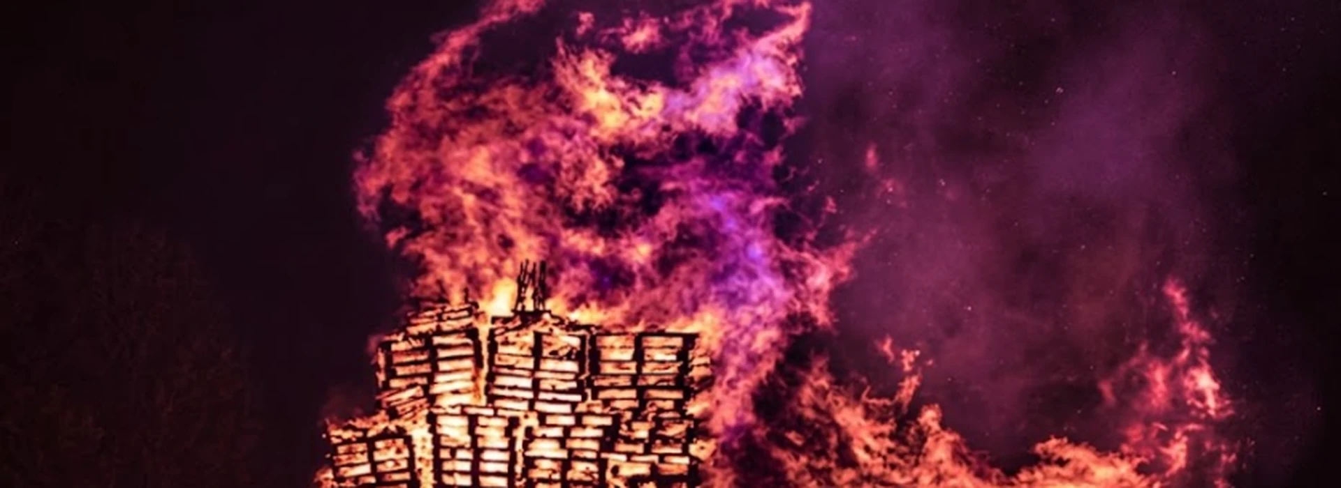 Lewes Bonfire scene